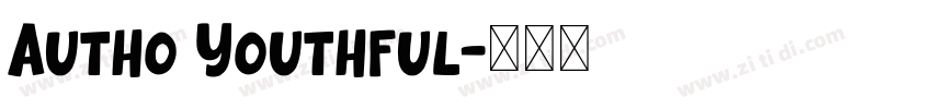 Autho Youthful字体转换